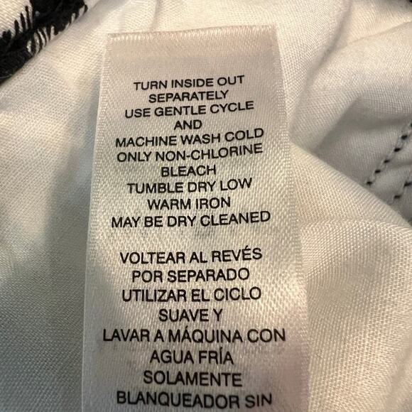 White House Black Market Houndstooth Black/White Check Slim Ankle Pants Size 14 - Picture 9 of 10